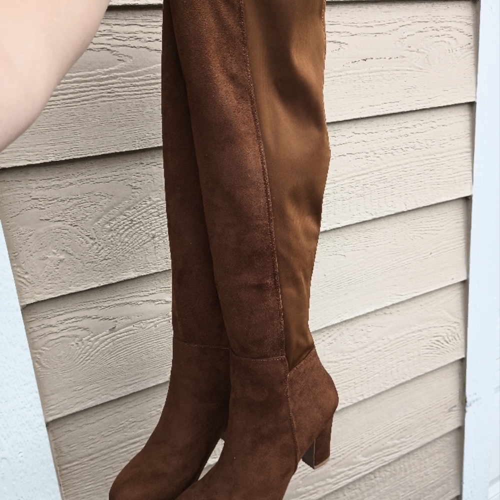 Brown Over-the-Knee Women's Boots